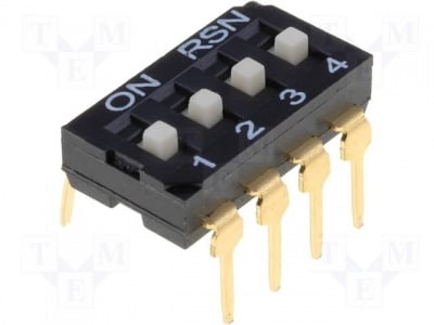 DI-04 DI-04 DIP-SWITCH DIL on-off enclosure 4 sections
